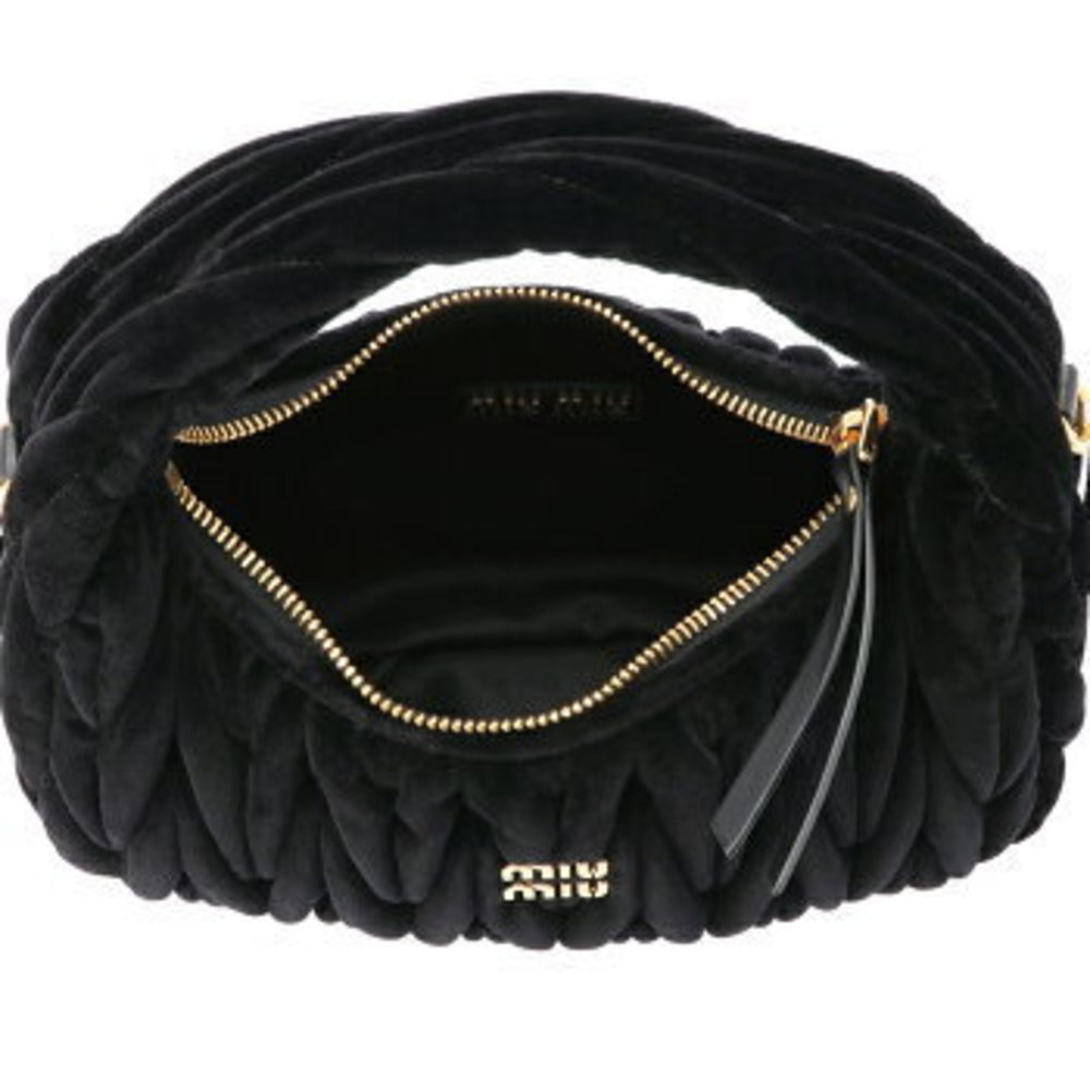 Miu Miu MATELASSE WANDER Hobo Shoulder Bag Velvet Wonder - Picture 6 of 9